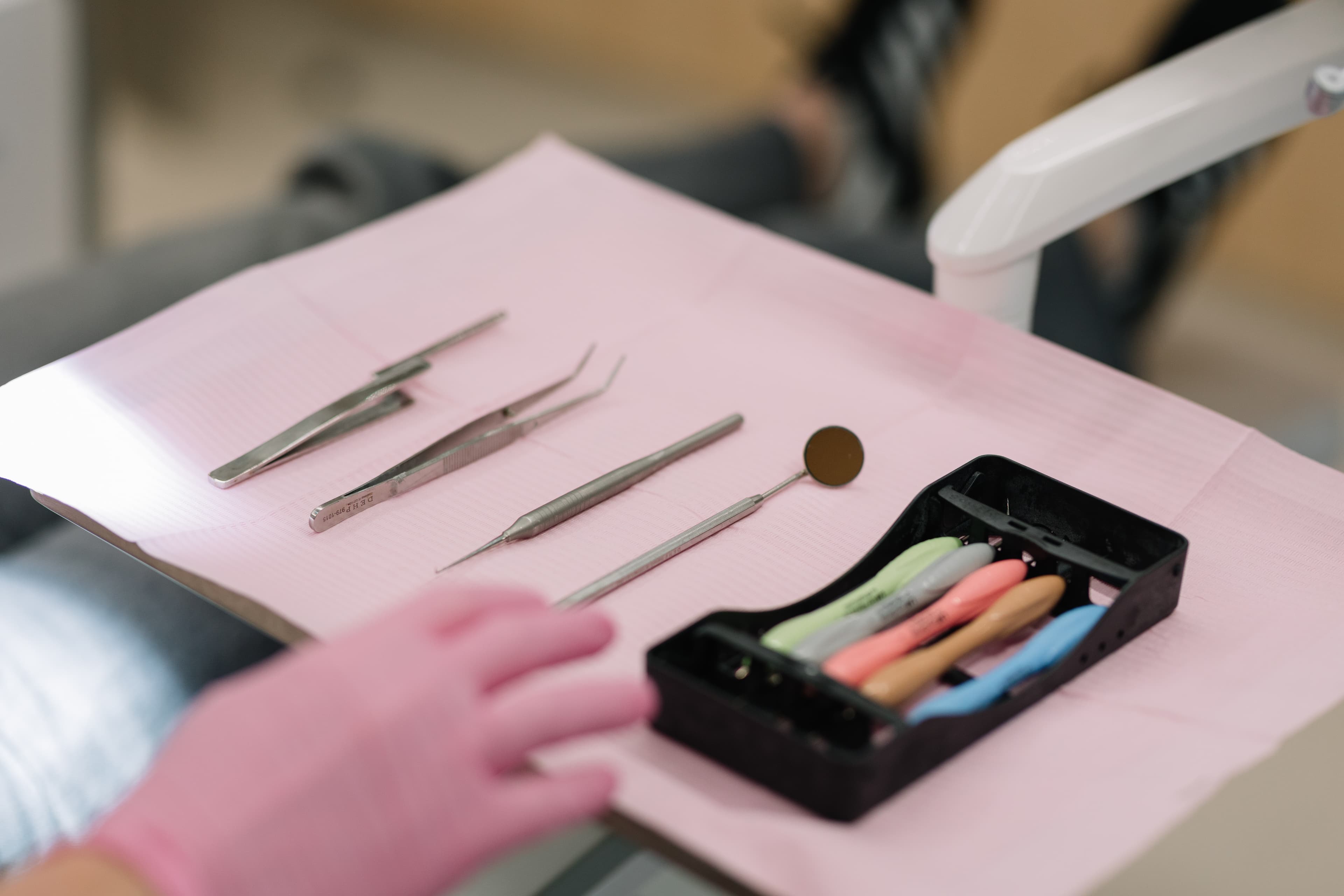 Sterile dental instruments at Vere Dental